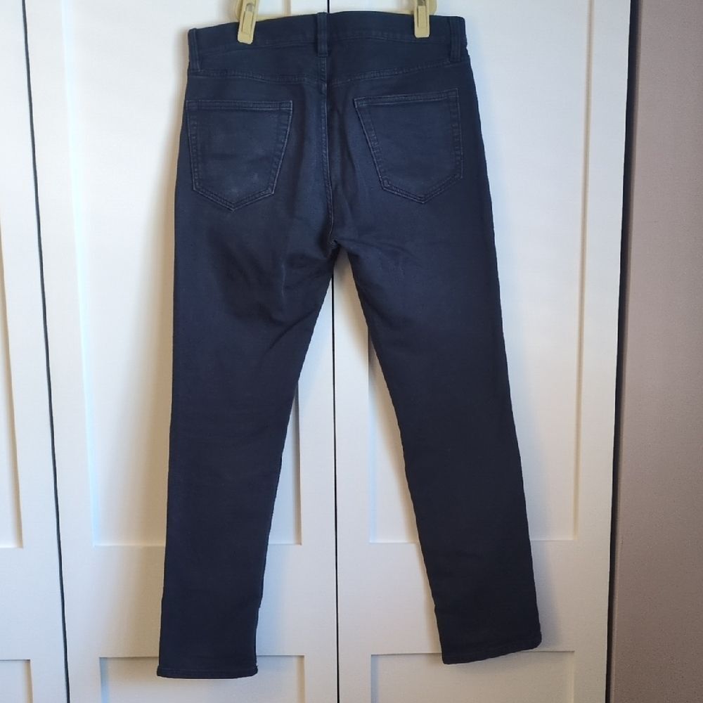 Banana Republic Traveler Pants Navy Slim Fit 32x30 Stretch Italian Cotton - Picture 6 of 7